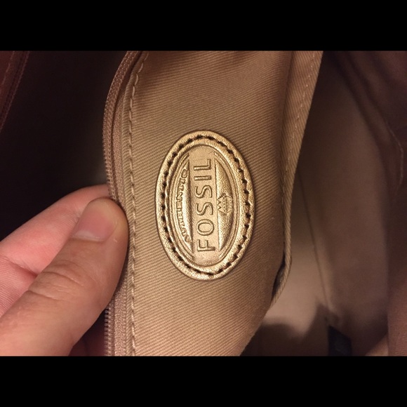 ❌SOLD❌ Rose Gold Fossil Sydney Shopper Tote - Picture 5 of 5